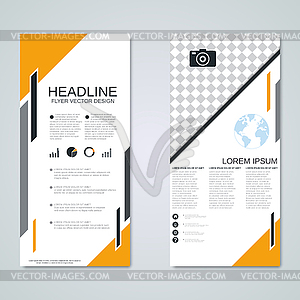 Modern roll-up business banners vector design template - vector clip art