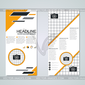 Modern roll-up business banners vector design template - vector clipart