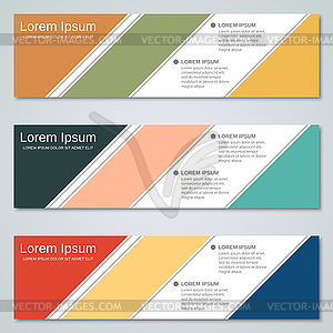 Abstract geometric style banners vector templates - vector clip art