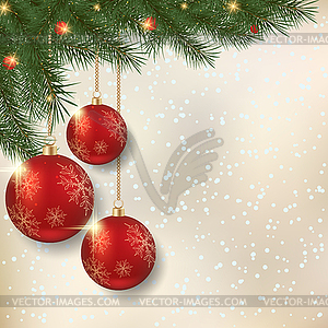 Christmas and New Year vector background - vector clip art