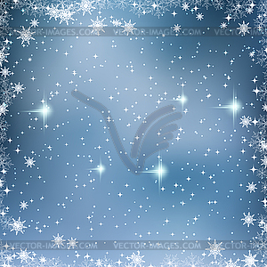 Christmas and New Year vector background - vector image