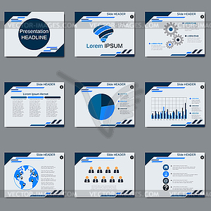 Профессиональный бизнес-презентация вектор шаблон - клипарт в векторе / векторное изображение