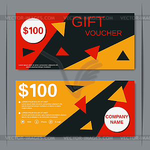 Discount coupon vector design template - vector image