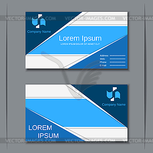 Modern business visiting card vector template - vector image