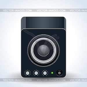 Loudspeaker realistic vector icon - vector image