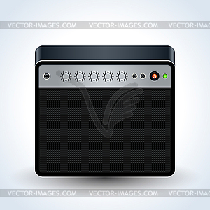 Guitar amplifier realistic vector icon - vector clipart / vector image