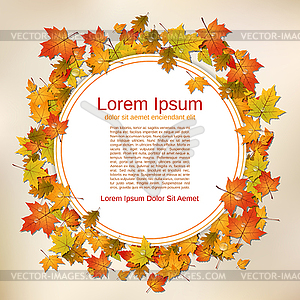 Autumn style vector background - vector image