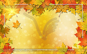 Autumn style vector background - vector clipart