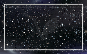 Night sky vector background - vector clip art