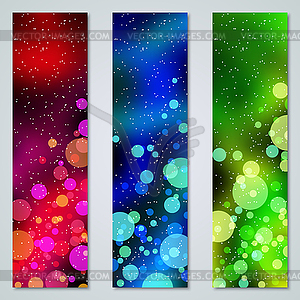 Christmas and New Year vertical banners vector set - vector clipart