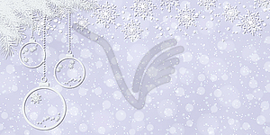 Christmas and New Year background - vector clipart