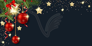 Рождество и Новый Год роскошный фон вектор - изображение в векторе / векторный клипарт