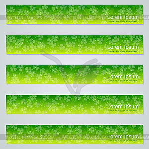 St.Patrick's Day web banners vector set - vector clipart
