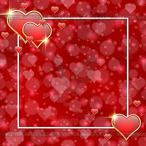 Valentine's Day vector background - vector clipart