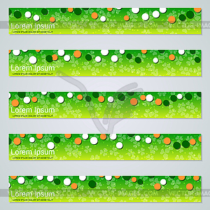 St.Patrick's Day vector banners template - vector clip art