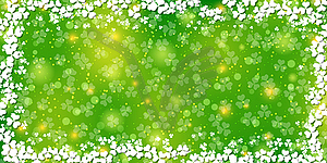 St.Patrick's Day green vector background - vector clipart