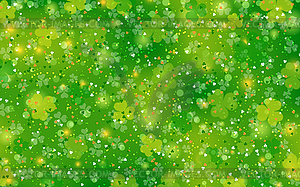 St.Patrick's Day green vector background - vector image