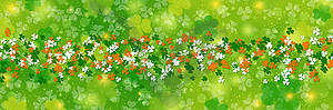 St.Patrick's Day vector banner template - vector clipart