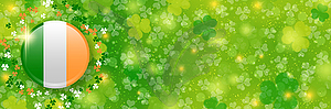 St.Patrick's Day vector banner template - vector image