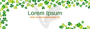 St.Patrick's Day vector banner template - vector clipart