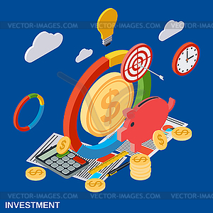 Investment vector concept illustration - vector clipart