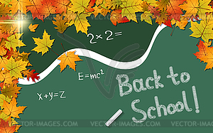 Back to school, education vector background - vector EPS clipart