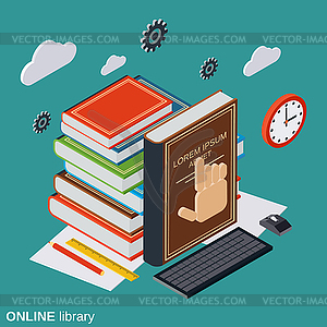 Online library vector concept - vector clipart