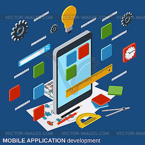 Application development vector concept - vector image