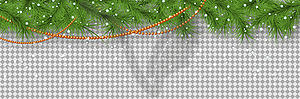 Christmas and New Year vector banner template - vector clip art