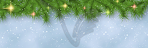 Christmas and New Year vector banner template - vector image