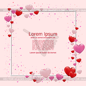 Valentine`s Day background - vector image