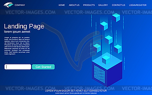 Digital technology vector concept - vector image