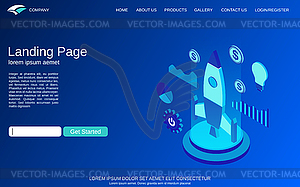 Business startup vector concept - vector image