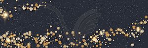 Christmas and New Year vector banner template - color vector clipart