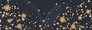 Christmas and New Year vector banner template - vector clipart