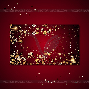 Christmas and New Year card vector template - vector image