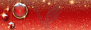 Christmas and New Year luxury vector background - vector clipart