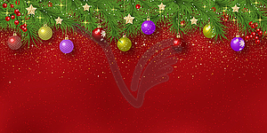 Christmas and New Year luxury vector background - royalty-free vector clipart