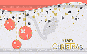 Christmas and New Year vector illustration - vector image