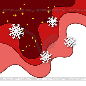 Christmas and New Year vector illustration - vector image