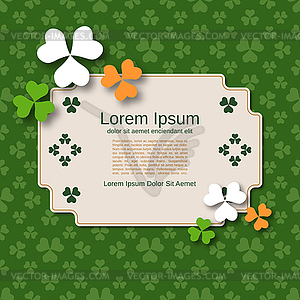 St. Patrick Day vector illustration - stock vector clipart