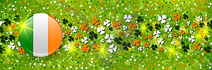 St. Patrick Day vector banner template - vector image