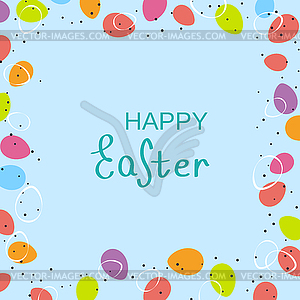 Happy Easter cartoon style vector illustration - vector clip art