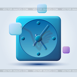 Time control vector concept - vector image