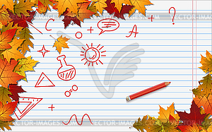 Back to school vector illustration - vector image