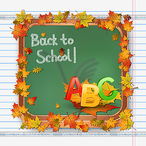 Back to school, education vector illustration - vector image