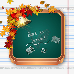 Back to school, education vector illustration - vector image