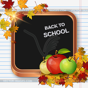 Back to school, education vector illustration - stock vector clipart