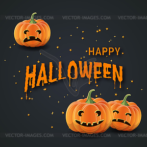 Halloween scary night vector illustration - royalty-free vector clipart