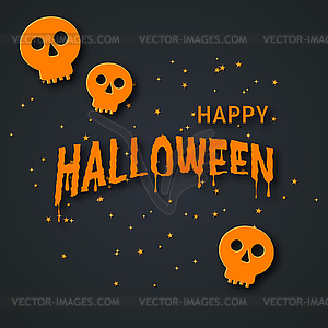 Halloween scary night vector illustration - vector clipart